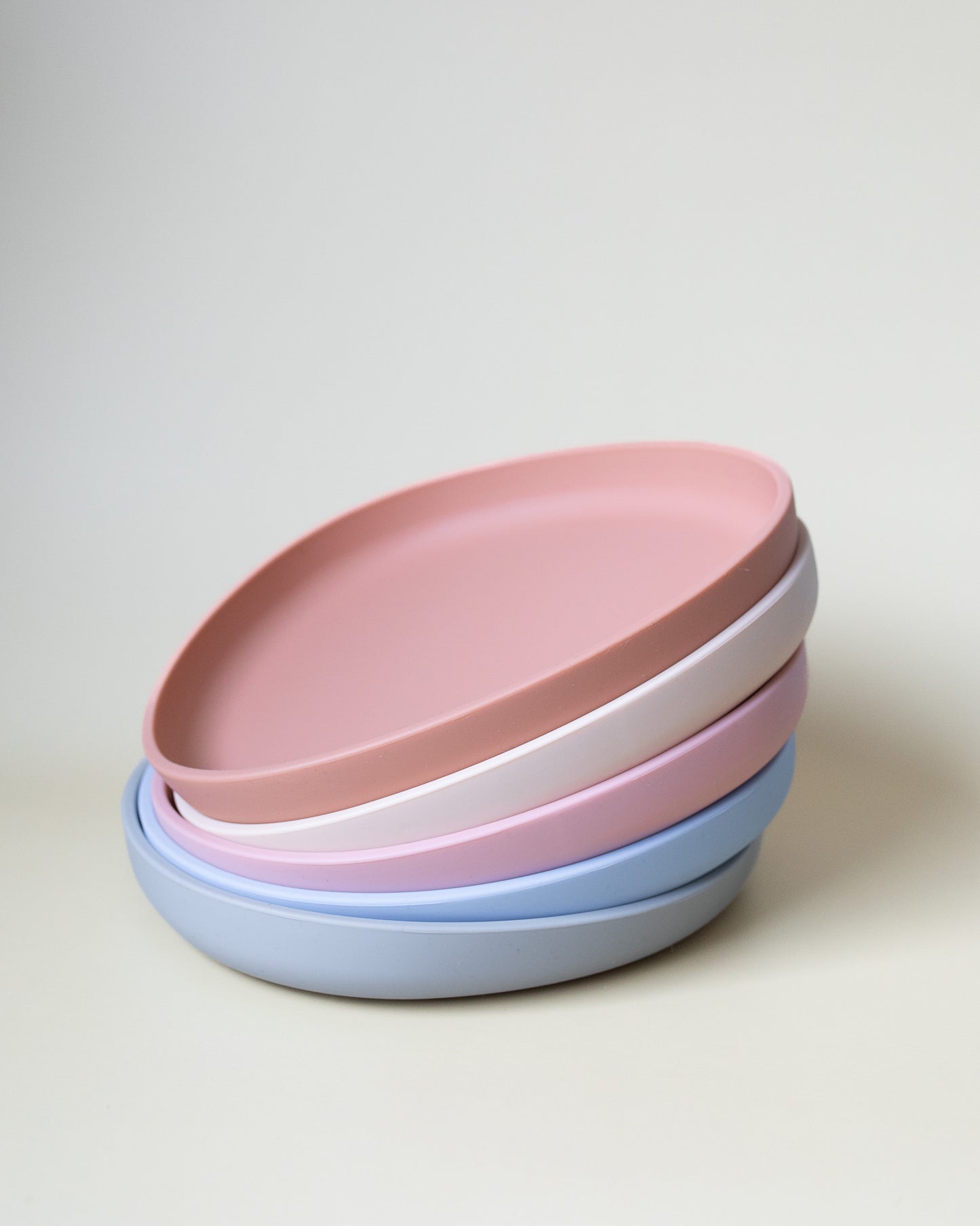 Children's plate in silicone - Oat Beige