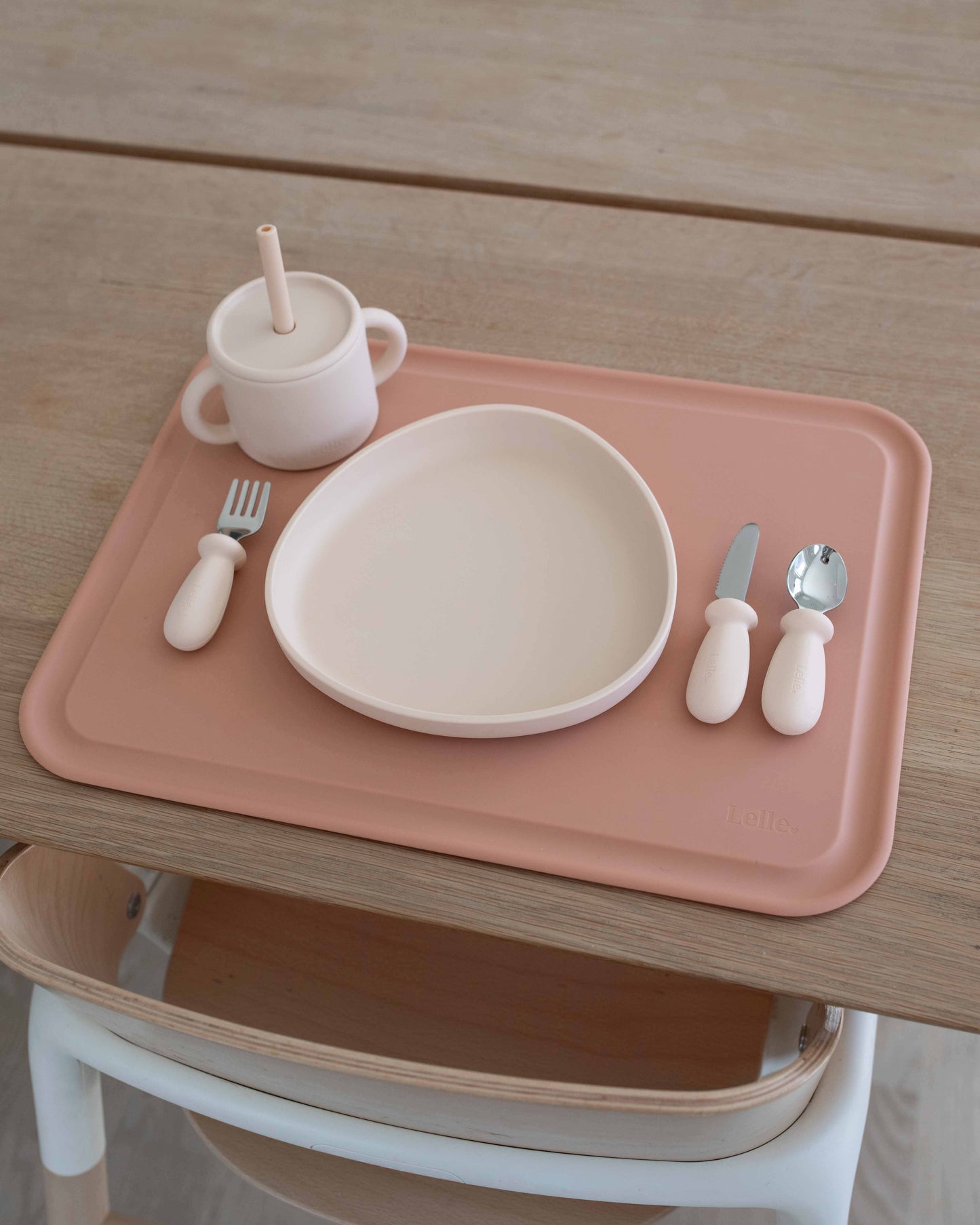 Complete children's set Signature - Oat/Terracotta