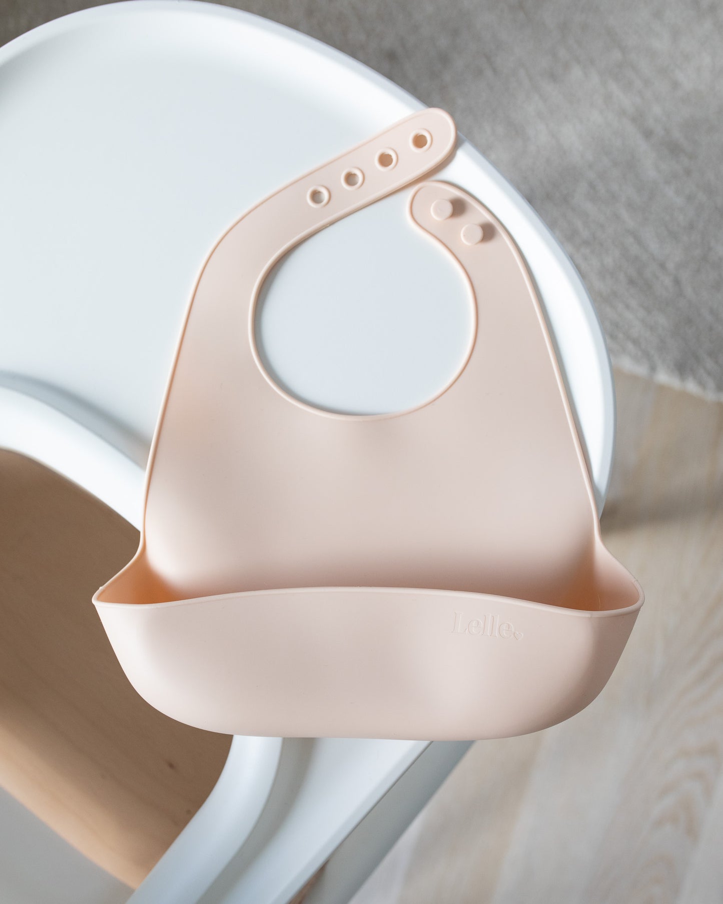 Silicone bib - Oat Beige