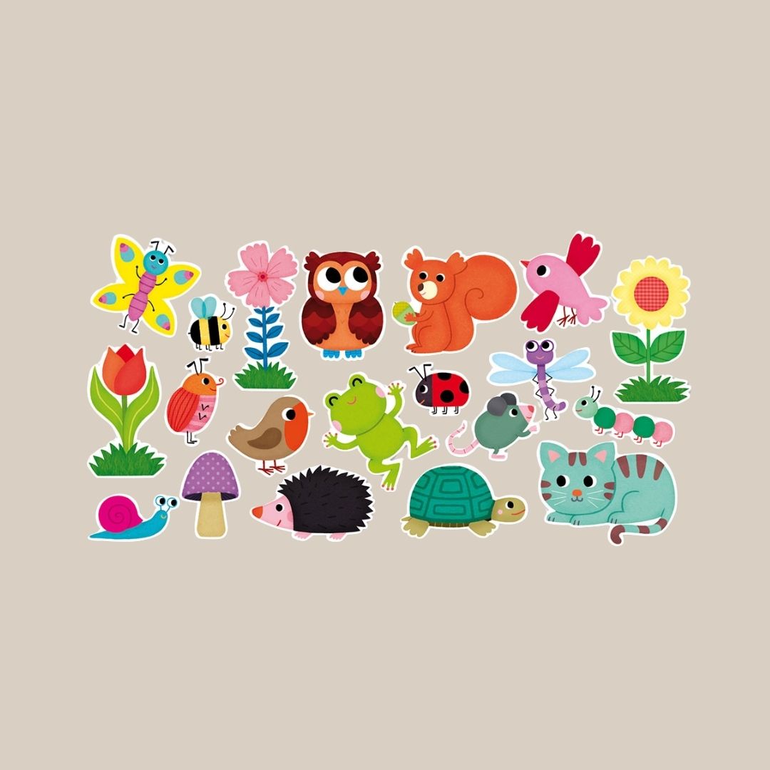 Magnetiskt lekset Trädgård och Djur - 20 delar