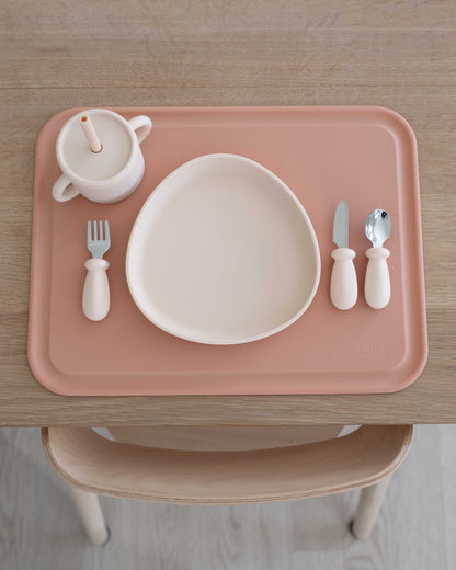 Complete children's set Signature - Oat/Terracotta