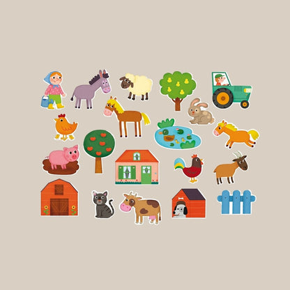 Magnetiskt lekset Bondgård - 20 delar