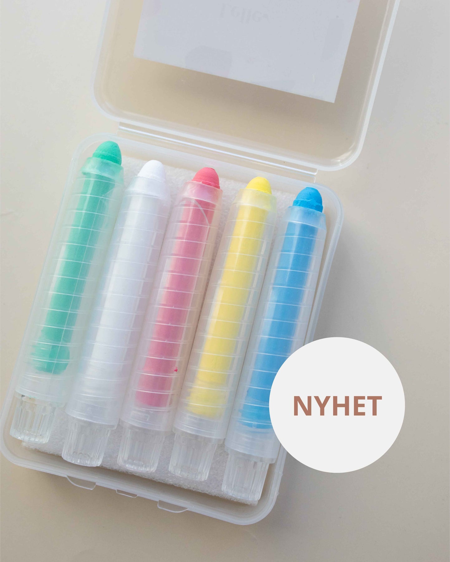 Tvättbara kritor 5-pack